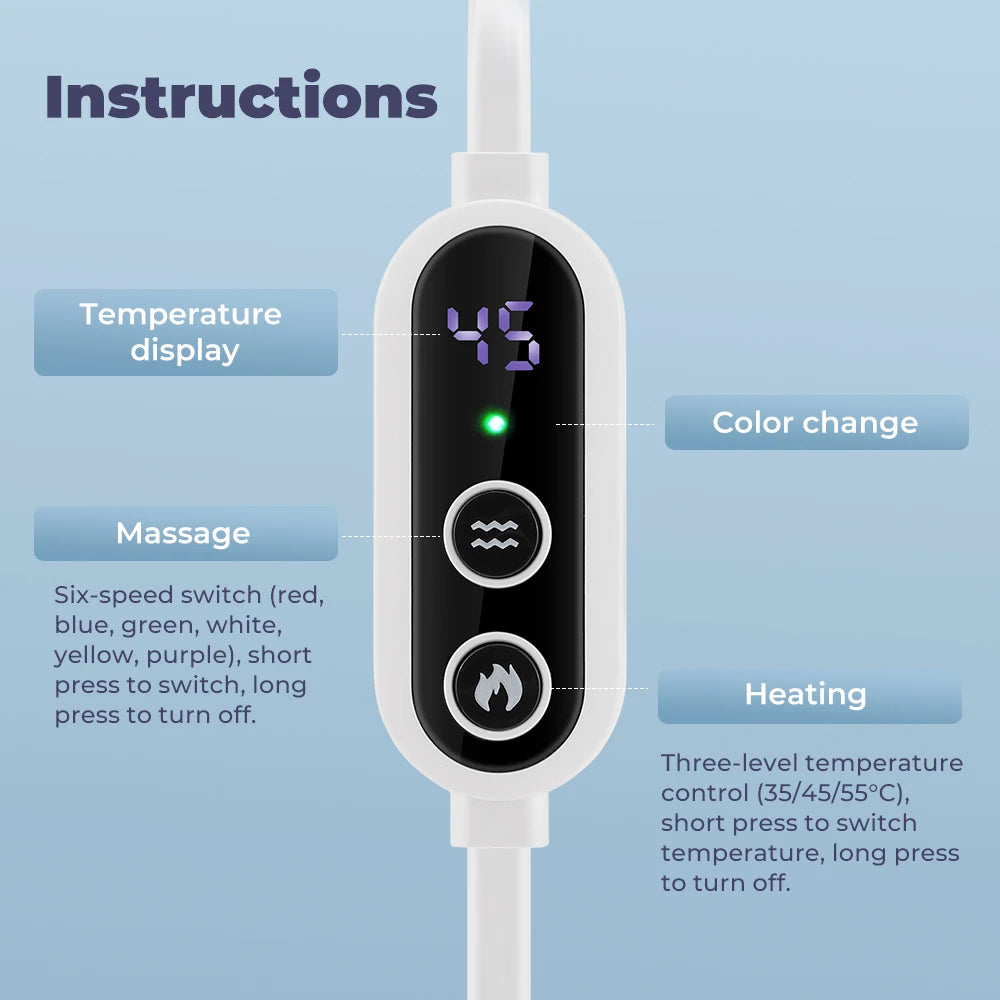 NeckFusion™ Heated Eye Massager – Hot Compress, Vibration & Steam Relief for Dry Eyes & Better Sleep