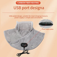 NeckFusion™ Heated Neck & Shoulder Wrap – 3-Level Thermal Compress with Vibration Massage