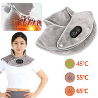 NeckFusion™ Heated Neck & Shoulder Wrap – 3-Level Thermal Compress with Vibration Massage