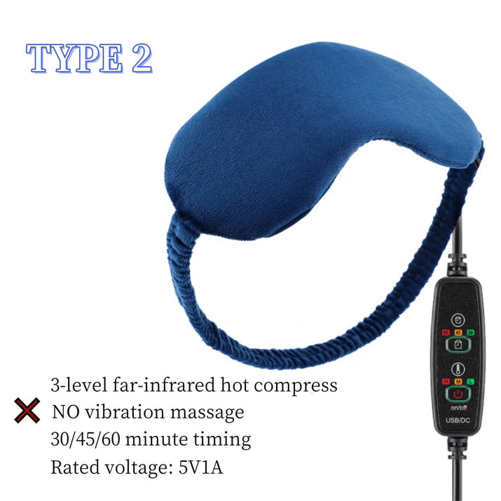 NeckFusion™ Heated Eye Massager – Hot Compress, Vibration & Steam Relief for Dry Eyes & Better Sleep