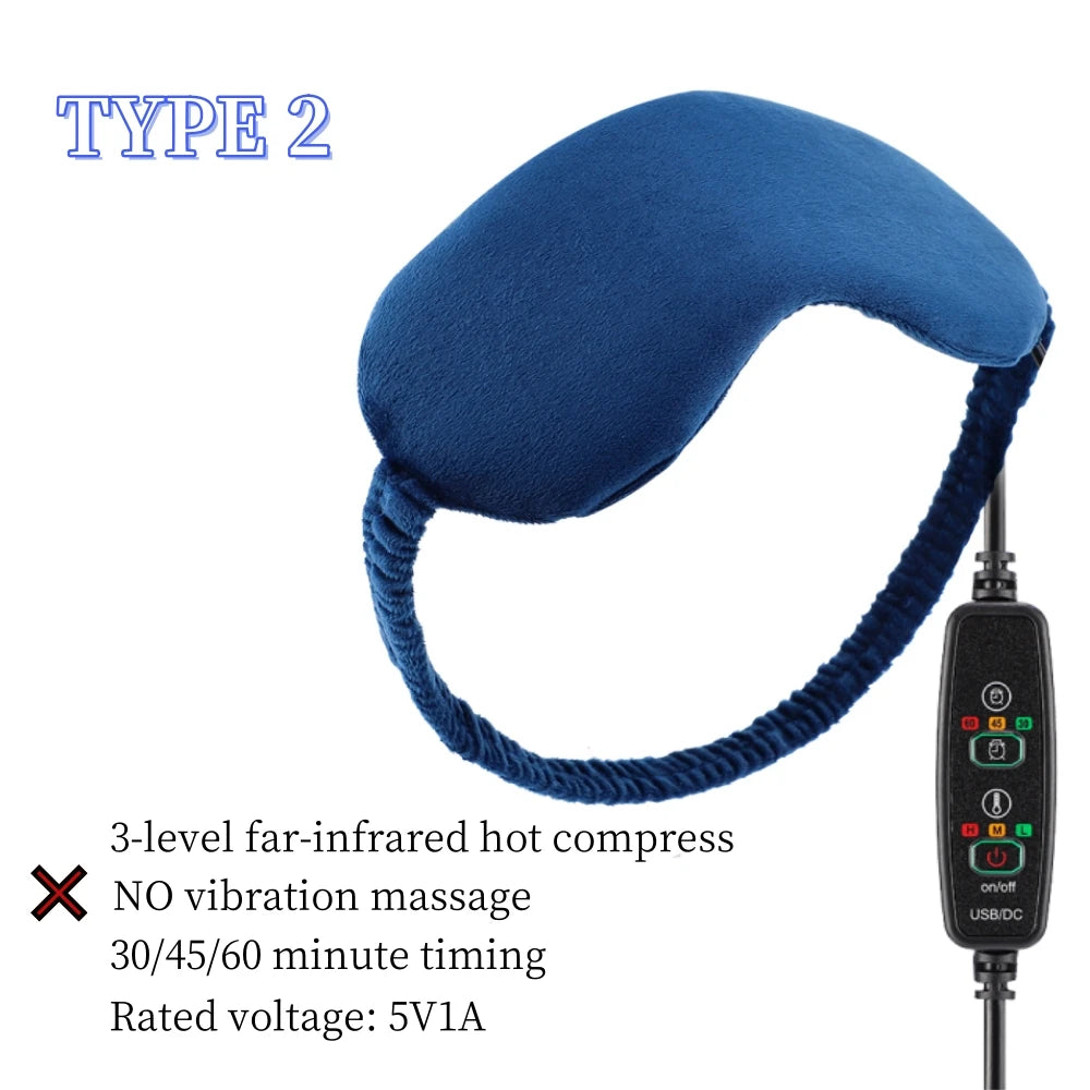 NeckFusion™ Heated Eye Massager – Hot Compress, Vibration & Steam Relief for Dry Eyes & Better Sleep
