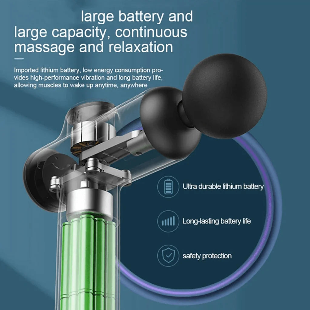 NeckFusion™ Deep Tissue Massage Gun – 99 Speed Levels, Quiet Motor, Full-Body Muscle Relief
