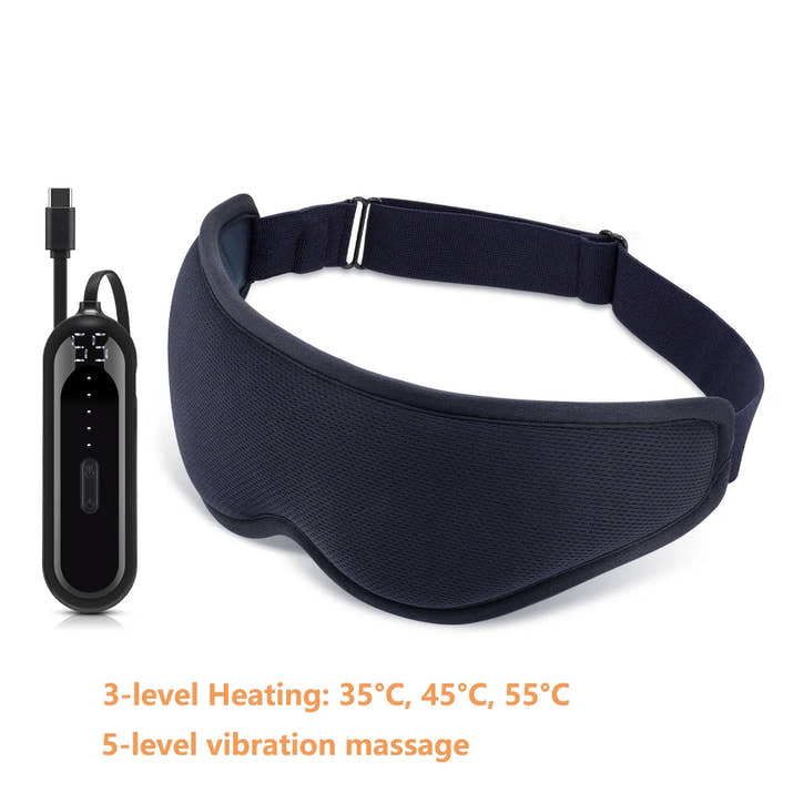 NeckFusion™ Heated Eye Massager – Hot Compress, Vibration & Steam Relief for Dry Eyes & Better Sleep