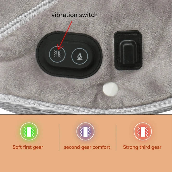 NeckFusion™ Heated Neck & Shoulder Wrap – 3-Level Thermal Compress with Vibration Massage