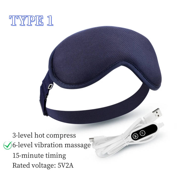 NeckFusion™ Heated Eye Massager – Hot Compress, Vibration & Steam Relief for Dry Eyes & Better Sleep