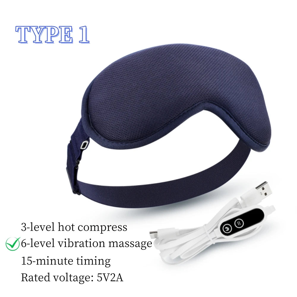 NeckFusion™ Heated Eye Massager – Hot Compress, Vibration & Steam Relief for Dry Eyes & Better Sleep
