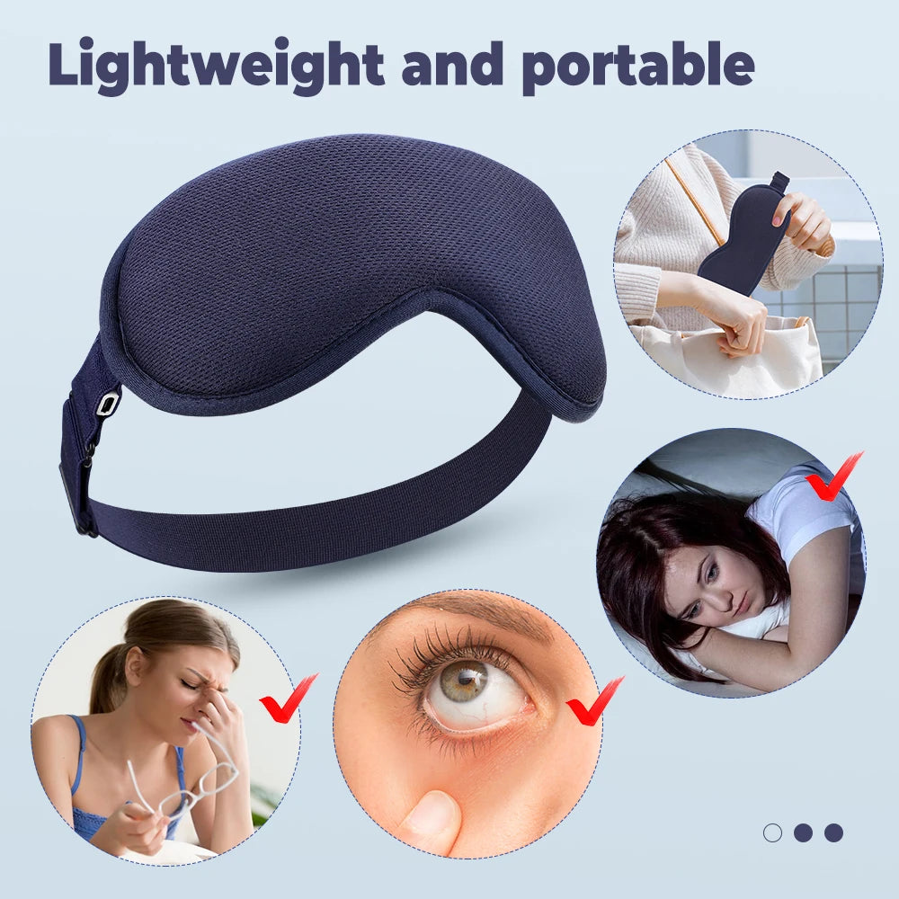 NeckFusion™ Heated Eye Massager – Hot Compress, Vibration & Steam Relief for Dry Eyes & Better Sleep