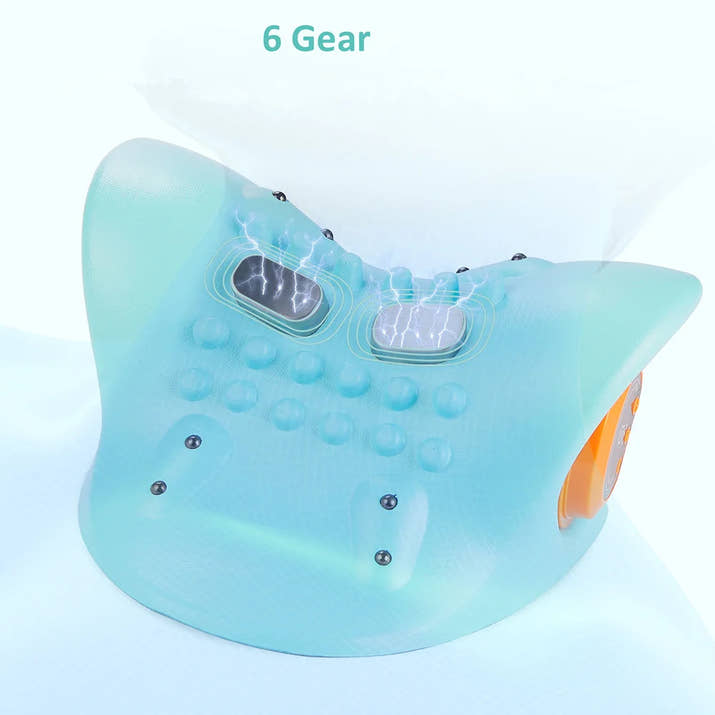 NeckFusion™ Cervical Neck Traction & Massage Pillow – Vibration, Kneading & Ergonomic Support