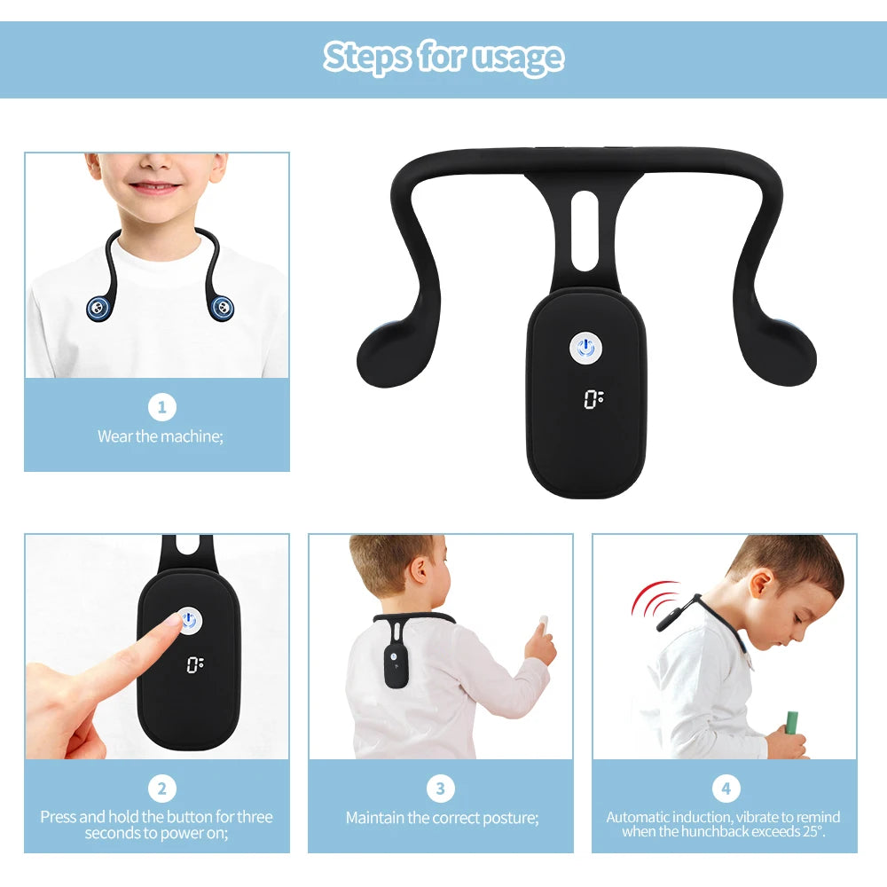 NeckFusion™ Smart Posture Corrector – Intelligent Back Trainer with Real-Time Monitoring